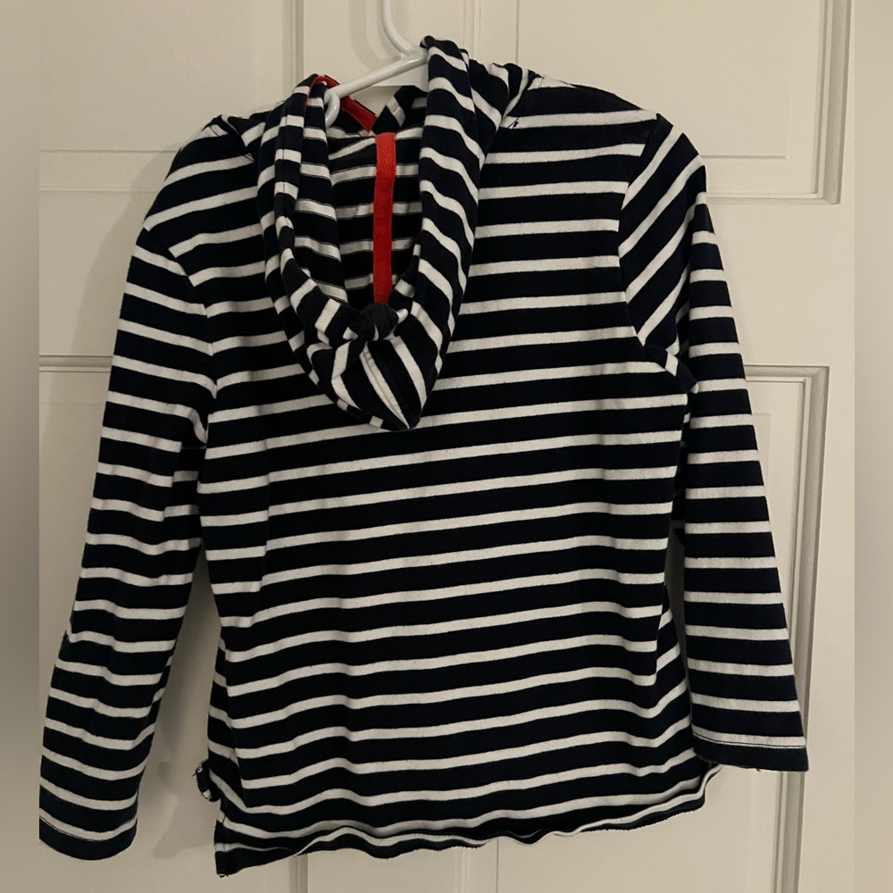 Blue and white striped Joules hoodie - Picture 2 of 2